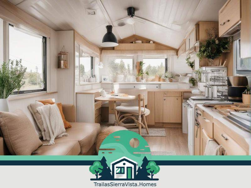 Almacenamiento inteligente en una traila optimizando el espacio y ofreciendo soluciones prácticas para una vida cómoda y asequible