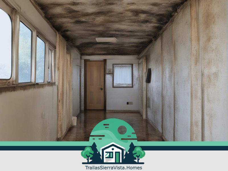 Proceso de reparación de humedad en una traila asegurando un hogar cómodo y seguro para la comunidad hispana en busca de rentas asequibles