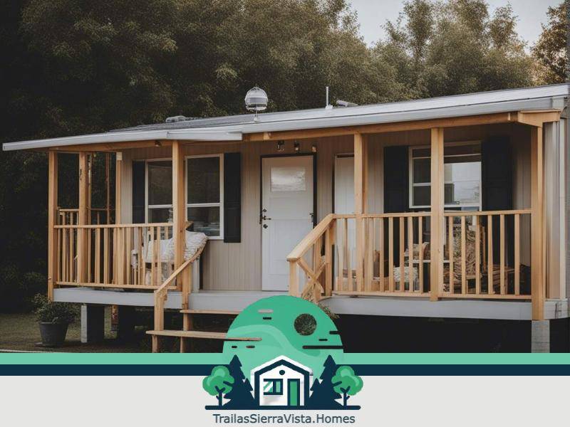 Exterior de una traila con pintura fresca mostrando un aspecto renovado y acogedor para quienes buscan rentas económicas en la comunidad hispana en USA