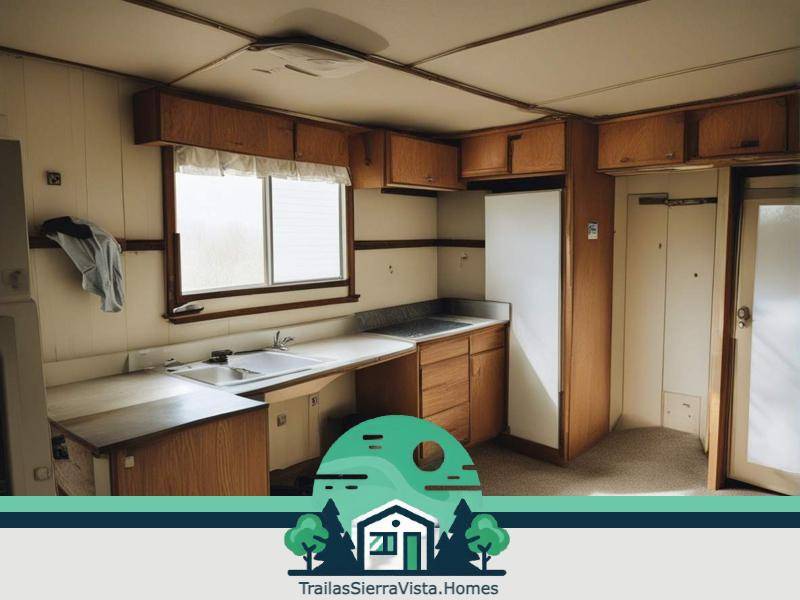 Interior de una traila utilizada como espacio de trabajo resaltando la funcionalidad y comodidad para quienes buscan rentas accesibles en la comunidad hispana en USA