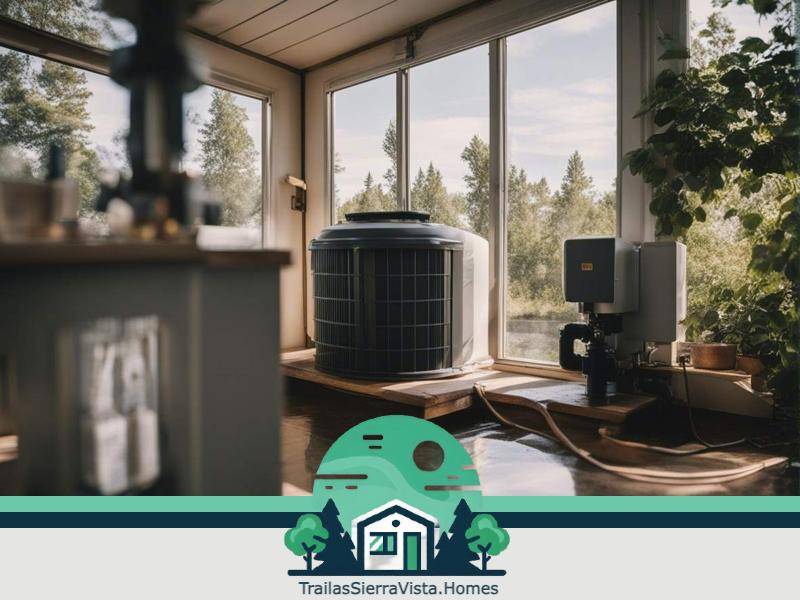 Instalación del sistema de aguas residuales en una traila equipada con tanque séptico para asegurar un adecuado manejo de desechos