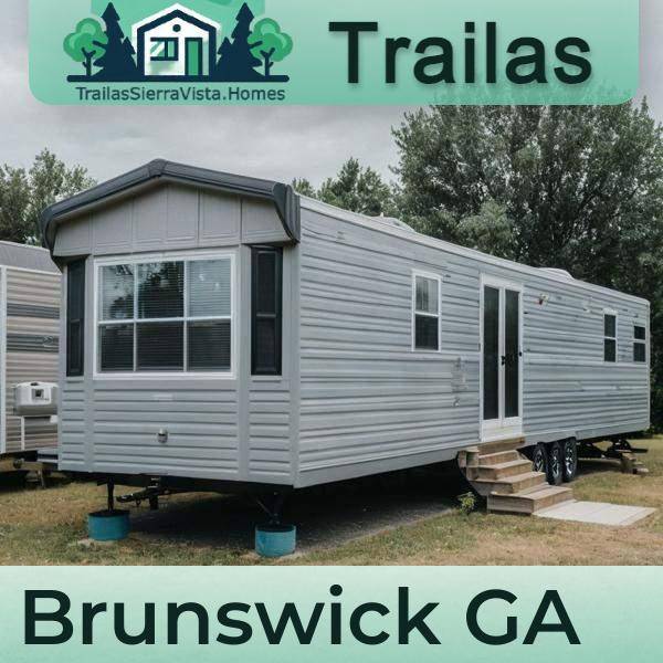 Fotografía de una traila en renta, ideal para vivir de forma asequible en Brunswick, GA
