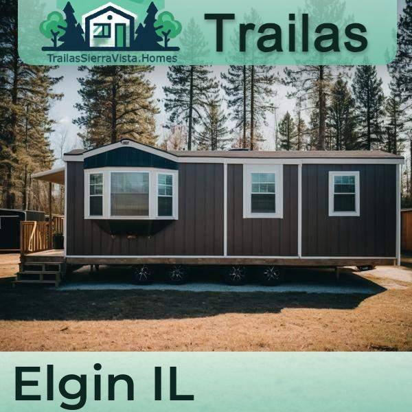 Traila de renta en Elgin, IL, ideal para quienes buscan vivienda asequible y fácil de transportar