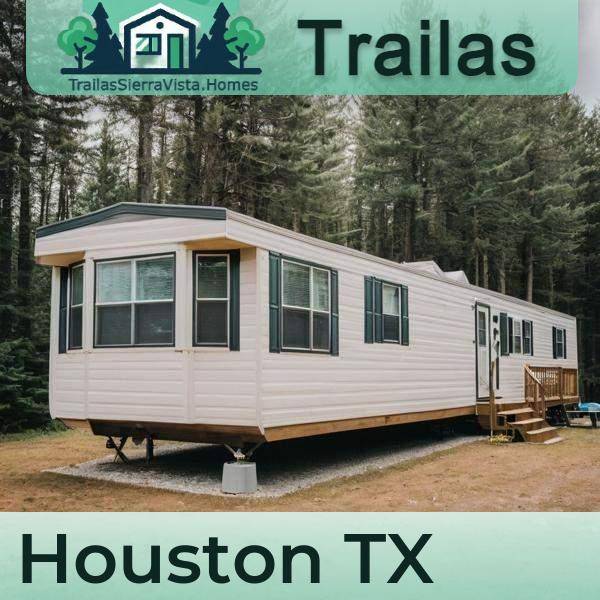 Fotografía de una traila de renta en Houston, TX, ideal para quienes buscan alojamiento asequible