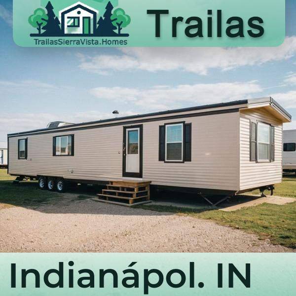 Imagen de una traila de renta en Indianápolis, IN, ideal para quienes buscan una vivienda económica y transportable