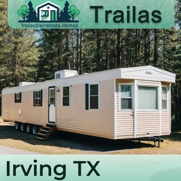 Imagen de una traila de renta en Irving, TX, ideal para quienes buscan opciones de vivienda asequibles