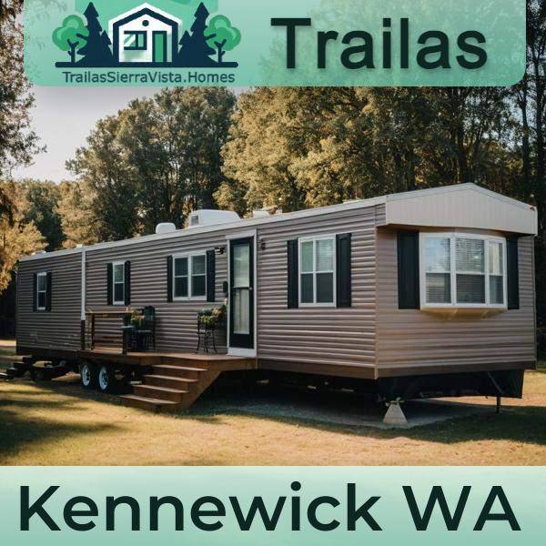 Traila en renta en Kennewick, WA, ideal para quienes buscan vivienda asequible y fácil de transportar