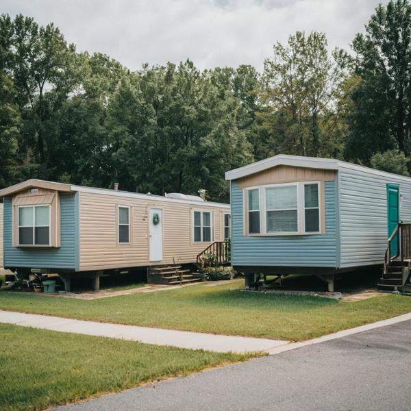Fotografía de una traila de renta en Misisipi, ideal para vivienda económica y fácil de transportar