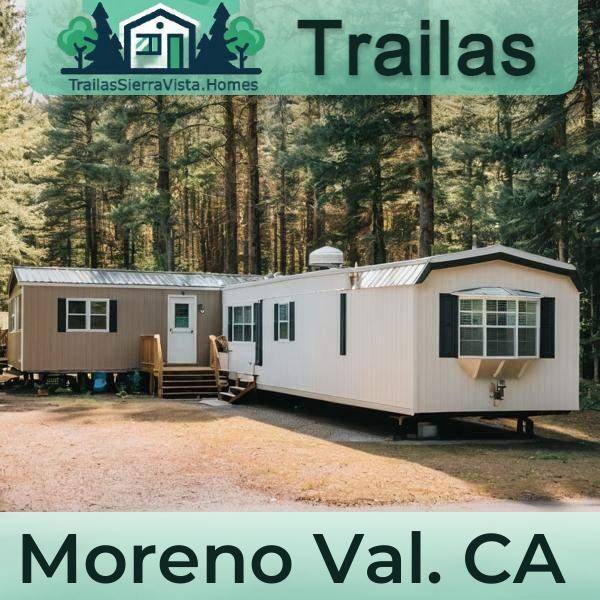 Traila de renta en Moreno Valley, CA, ideal para quienes buscan vivienda asequible y transportable