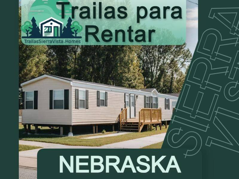 Fotografía de una traila en renta en Nebraska, ideal para quienes buscan opciones de vivienda asequible