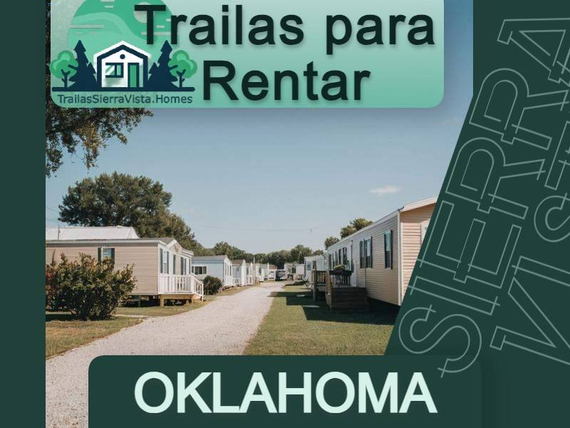 Fotografía de una traila de renta en Oklahoma, ideal para quienes buscan una vivienda asequible y transportable