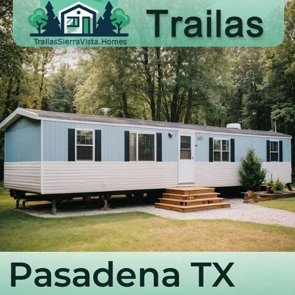 Fotografía de una traila en renta, ideal para vivir en Pasadena, TX, diseñada para ser transportable y económica