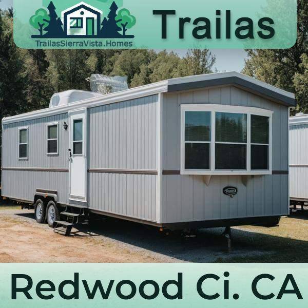 Fotografía de una traila en renta, ideal para familias en busca de vivienda asequible en Redwood City, CA