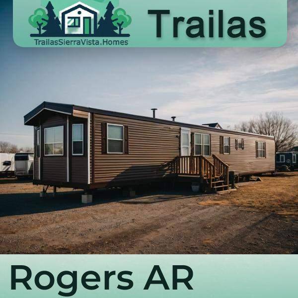 Imagen de una traila de renta en Rogers AR, ideal para quienes buscan vivienda asequible y fácil de transportar