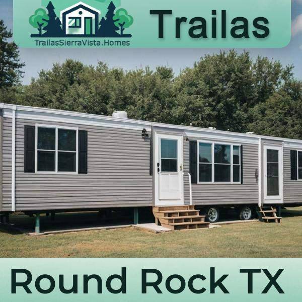 Fotografía de una traila en renta, ideal para quienes buscan alojamiento económico en Round Rock, TX
