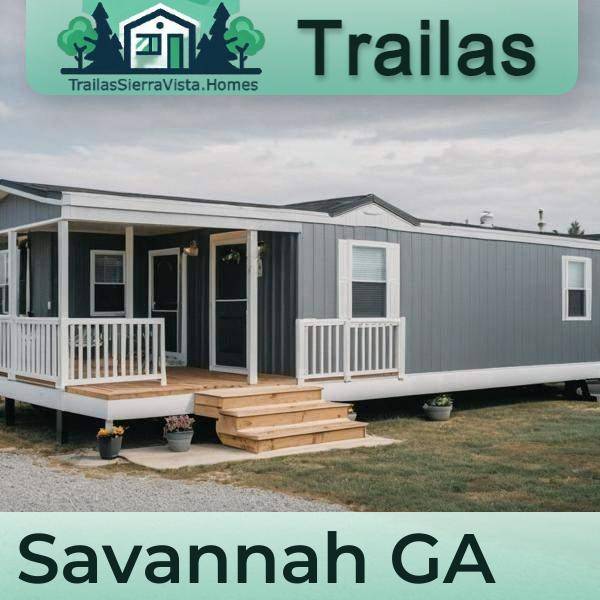 Fotografía de una traila de renta en Savannah, GA, ideal para quienes buscan vivienda económica y transportable