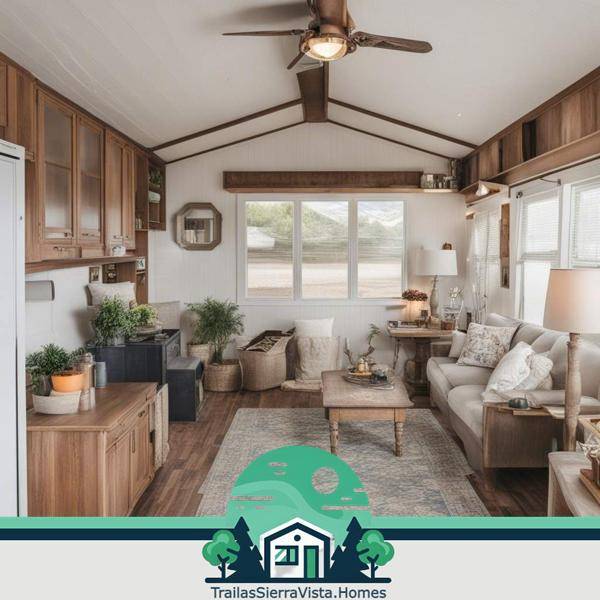 Interior de traila con pinturas innovadoras que transforman el ambiente ofreciendo un espacio acogedor y moderno para quienes buscan rentas asequibles en la comunidad hispana