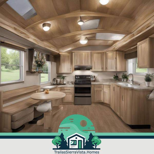 Espacio de trabajo eficiente dentro de una traila ideal para quienes buscan rentas económicas y funcionalidad en su hogar