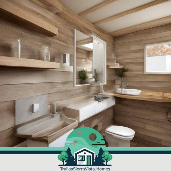 Comedor compacto y elegante en una traila ideal para maximizar el espacio y disfrutar de comidas en familia en un hogar asequible