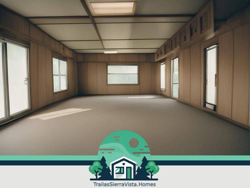 Acogedor comedor en una traila con abundante luz natural ideal para disfrutar de comidas en familia