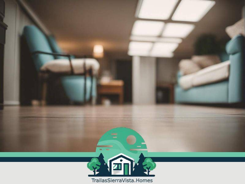 Traila con suelos de vinilo ideal para quienes buscan una opción económica y cómoda para vivir en la comunidad hispana en USA