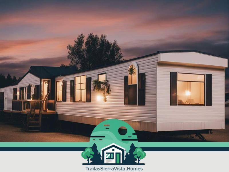 Vista exterior de una atractiva traila móvil en renta ideal para quienes buscan opciones de vivienda asequibles y cómodas en la comunidad hispana en EE UU