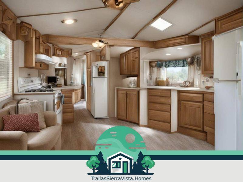 Oficina contemporánea en traila equipada con sillas de acero inoxidable ideal para trabajar cómodamente en un ambiente funcional y atractivo