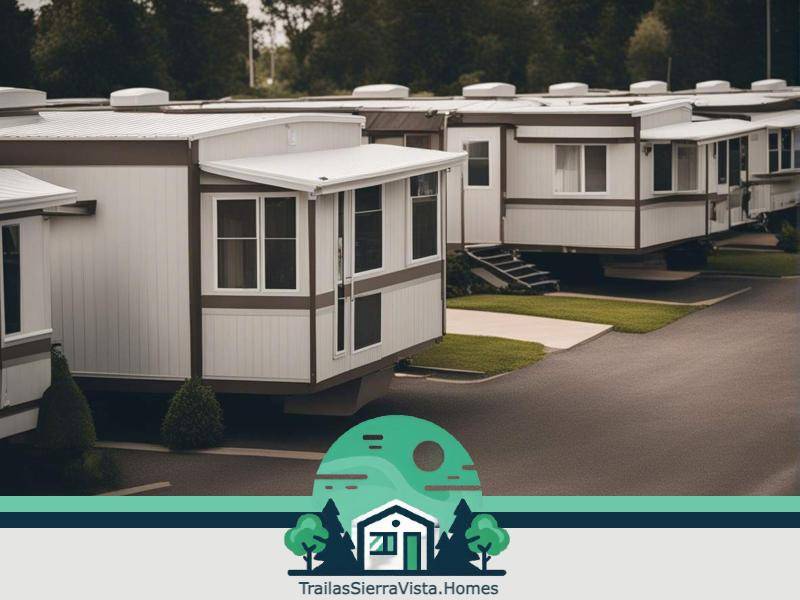 Trailas adornadas con luces navideñas en la comunidad creando un ambiente festivo y acogedor para sus habitantes