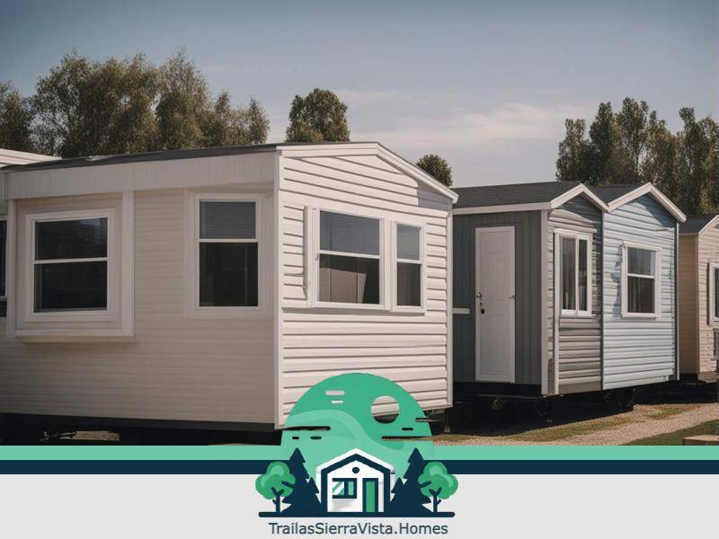 Traila con jardín de macetas en el exterior ubicada en un parque de trailas ideal para quienes buscan un hogar acogedor y accesible